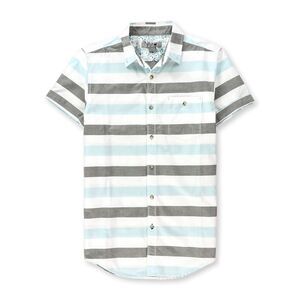 Red X Mens Stadium Pocket Button Up Shirt, Multicoloured, NWT